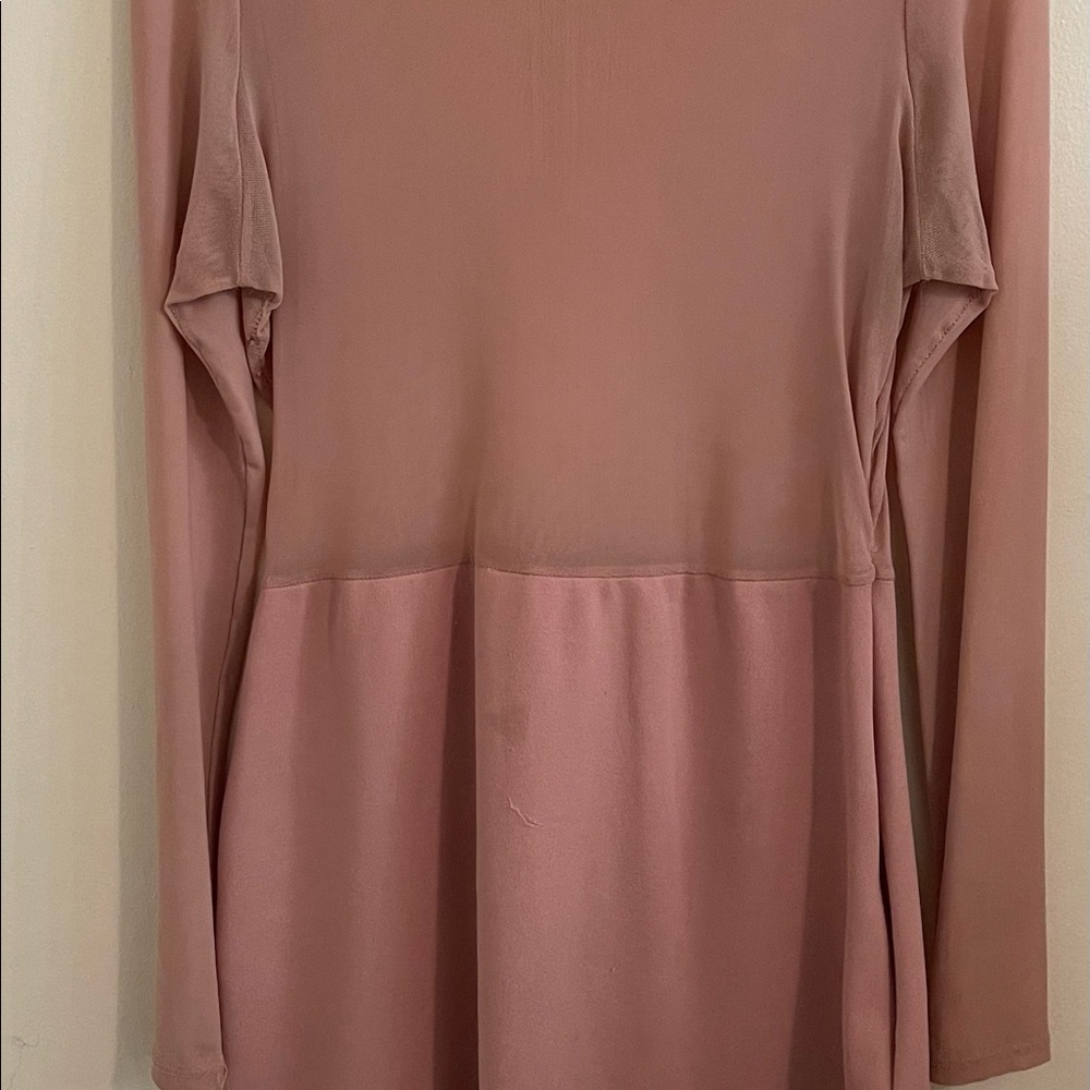 Iris Body Con Dress with See Through mesh upper part